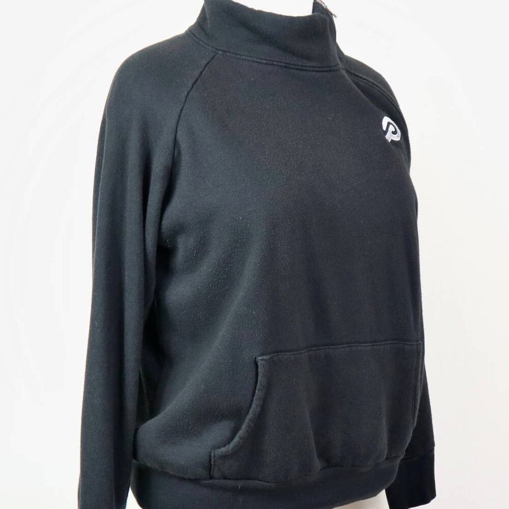 Peloton Size XL Incline Side Zip Pullover Sweatshirt Pockets Black - Picture 7 of 11